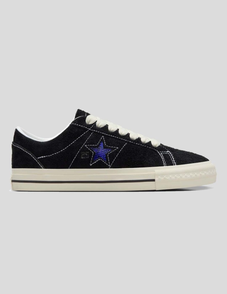 Zapatillas skate CONVERSE x quartersnacks one star pro ox black/egret/hyper blue